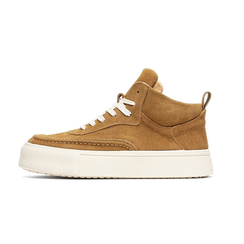 Leather Work Fabric - Sepatu bot kulit sapi suede kasual
