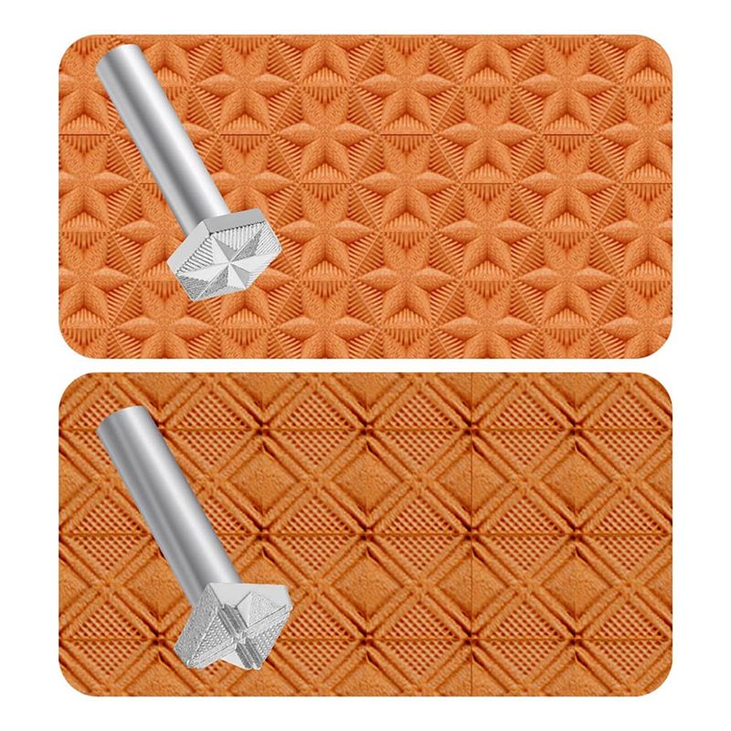 Leatherwork Craft - A84X-Stempel Kulit 2 Buah Alat Stempel