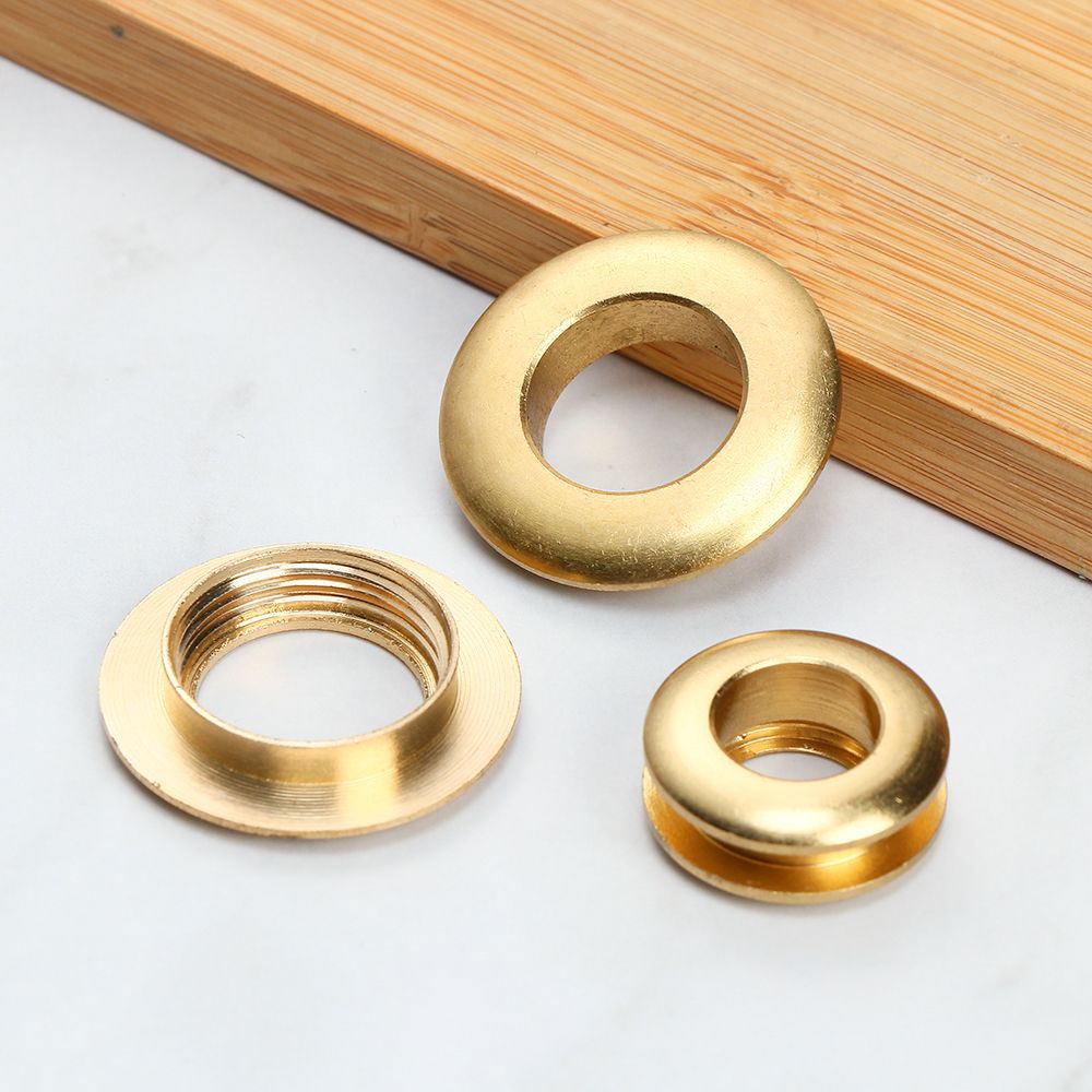 Leatherwork Eyelets - 2 Buah Mata Ikan Kuningan Tahan