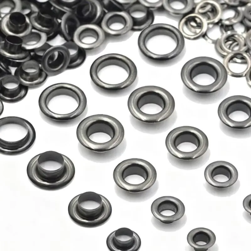 Leatherwork Eyelets - 100 Set Cincin Grommet Logam untuk