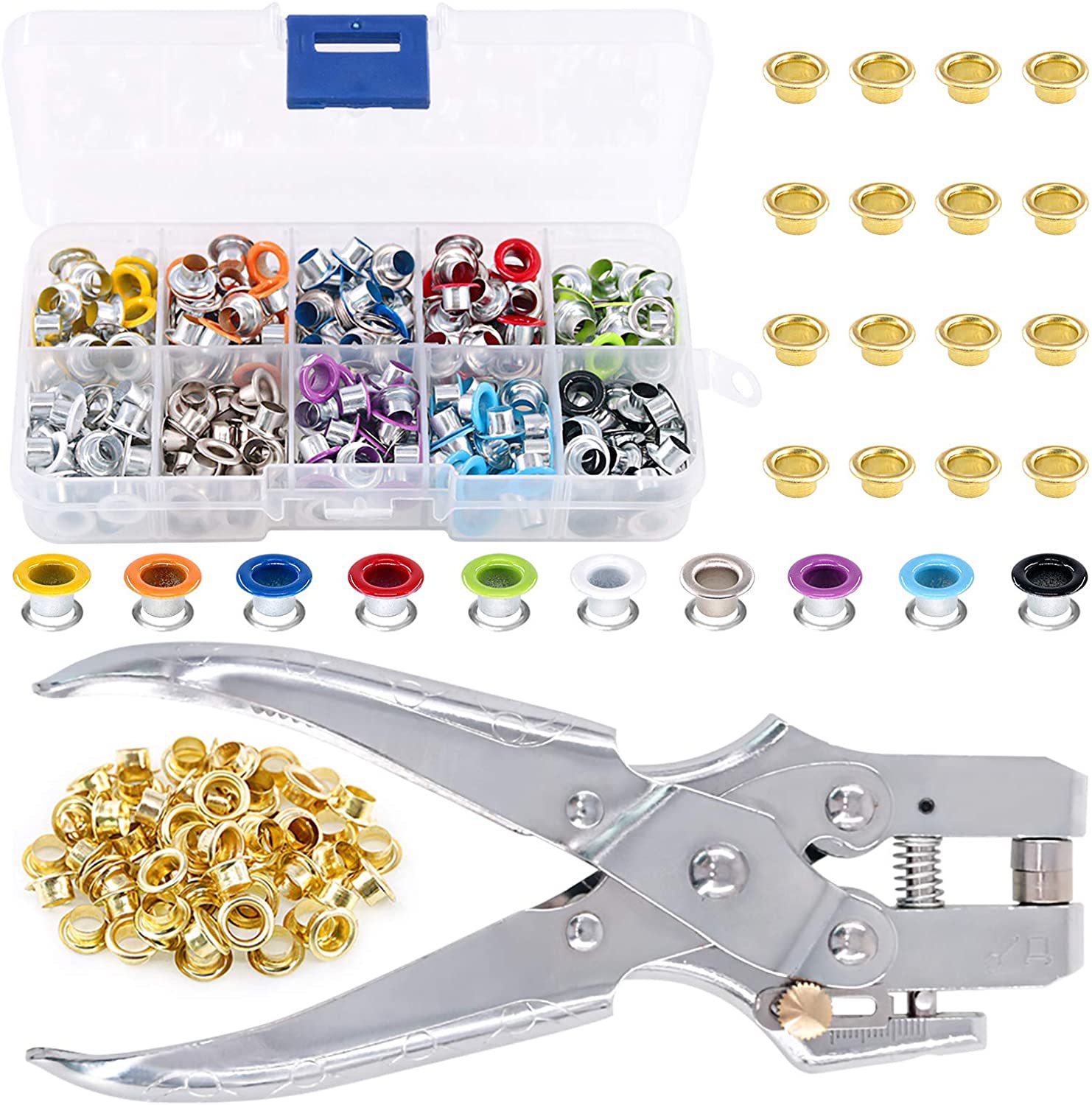 Leatherwork Eyelets - 300/500 Set 5Mm Kit Grommet Lubang