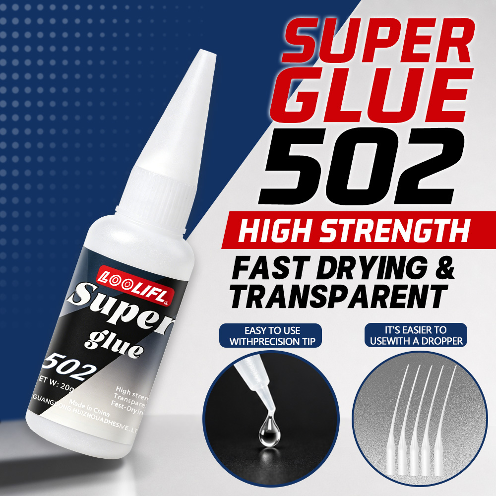 Leather Works - Loolifl-502-20Ml Perekat Cyanoacrylate Transparan Instan dengan