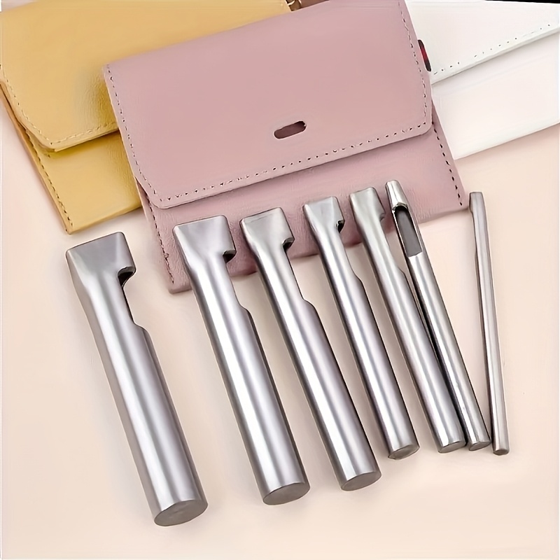 Leatherwork Punching Tool - 5pcs Alat Pembuat Lubang Oval untuk