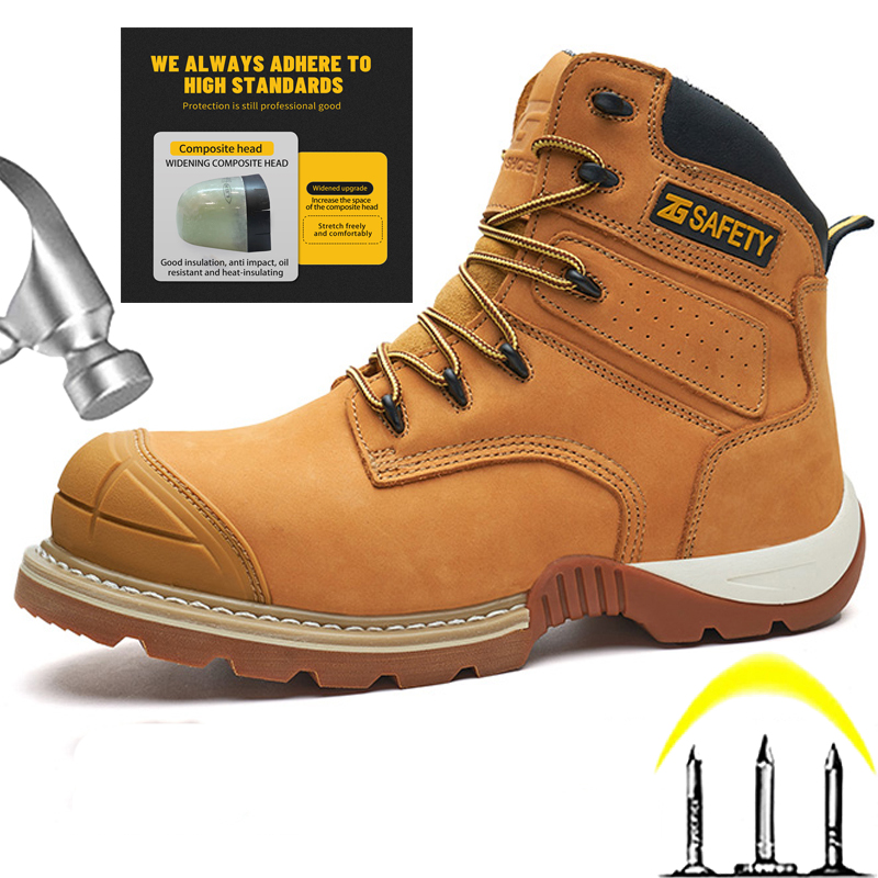 Leather Work Fabric - Sepatu Bot Kerja Kulit Sapi Sepatu