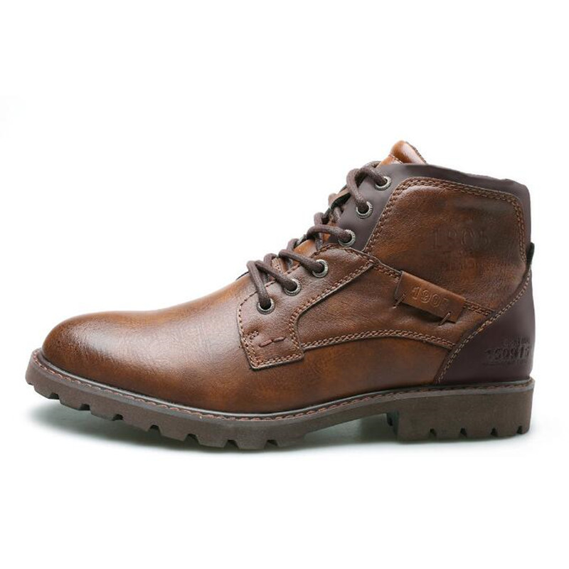 Leather Work Fabric - Sepatu Bot Pergelangan Kaki Pria Kulit