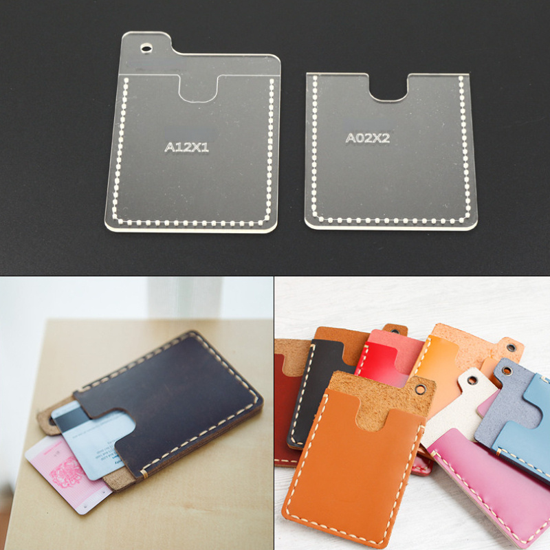 Leatherwork Patterns - 2 buah/set DIY Tempat Penutup Kartu