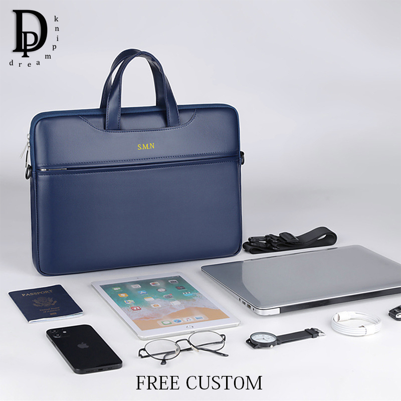 Leather Work Laptop Bag - Tas kantor bisnis untuk pria, tas