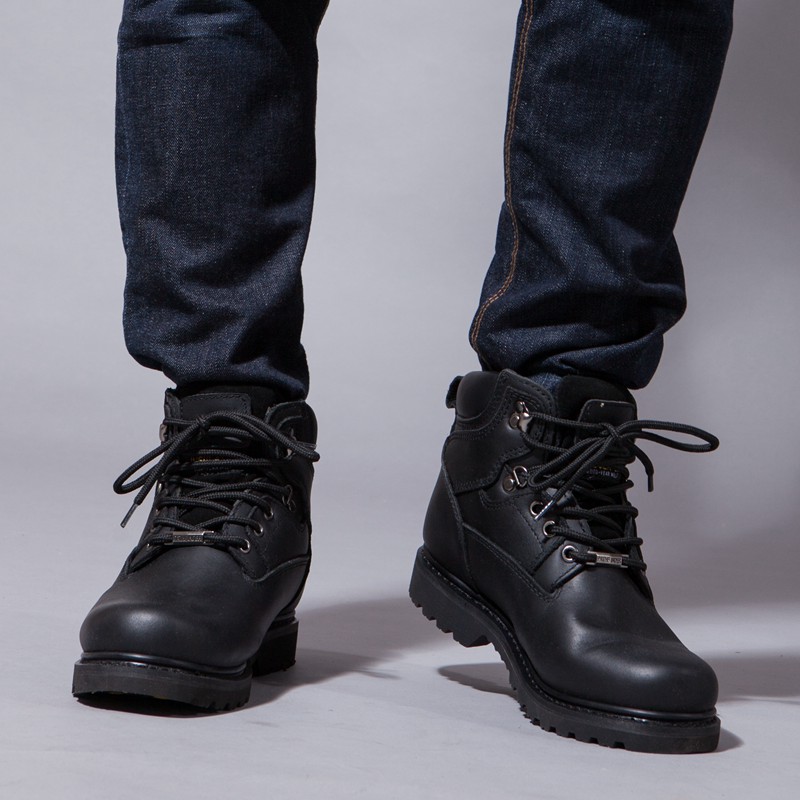 Pf Sepatu Bot Sepeda Motor Kul - Leather Work Fabric ulasan dan harga
