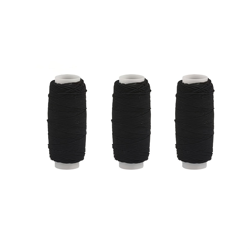 20M Benang Elastis Hitam Putih - Waxed Thread Linen ulasan dan harga