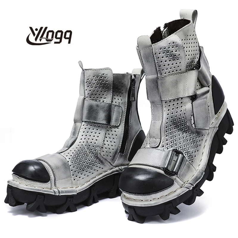 Sepatu Bot Sepeda Motor Kulit  - Leather Work Fabric ulasan dan harga