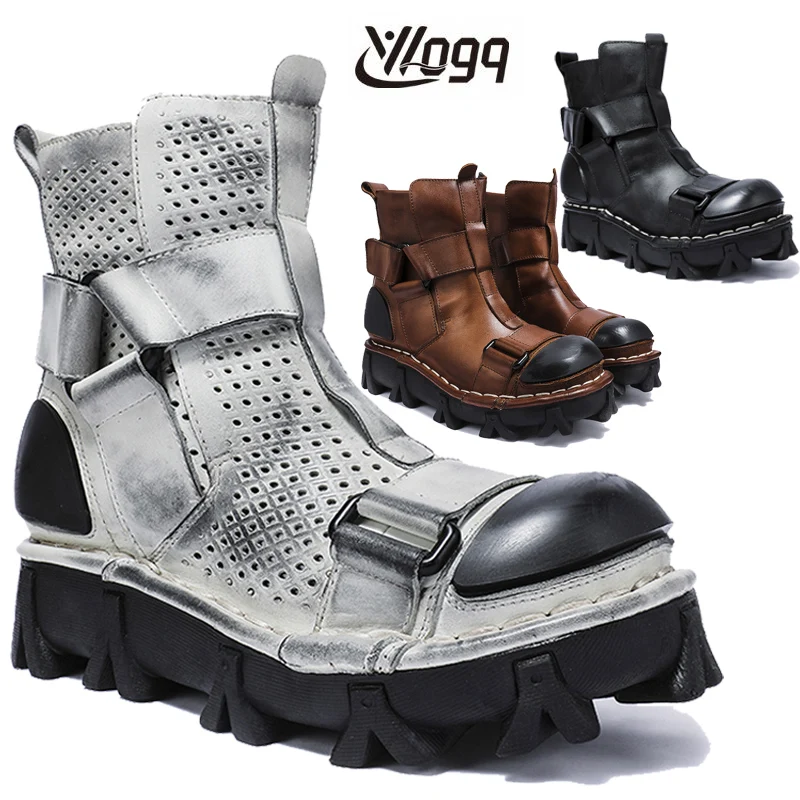 Sepatu Bot Sepeda Motor Kulit  - Leather Work Fabric ulasan dan harga