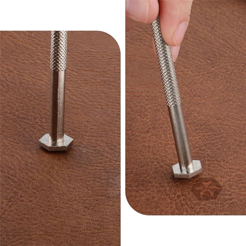 A84X-Stempel Kulit 2 Buah Alat - Leatherwork Craft ulasan dan harga