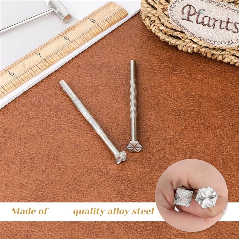 A84X-Stempel Kulit 2 Buah Alat - Leatherwork Craft ulasan dan harga