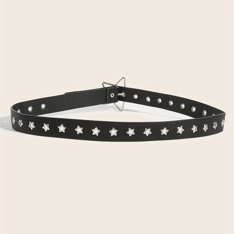 Sabuk Kulit PU Goth Y2K Punk S - Leatherwork Eyelets ulasan dan harga