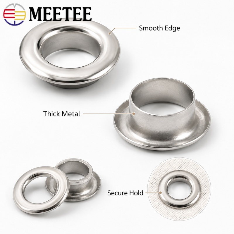100Set Meetee 4/5/8/10/12mm Lu - Leatherwork Eyelets ulasan dan harga