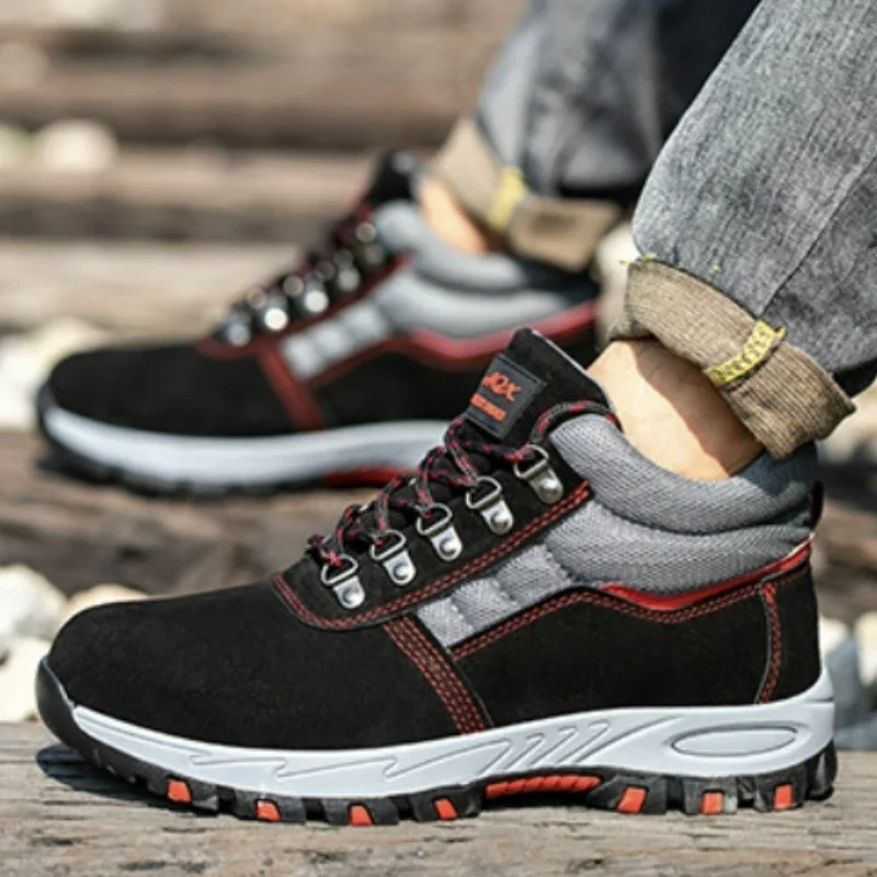 Sepatu bot keselamatan untuk p - Leather Work Fabric ulasan dan harga