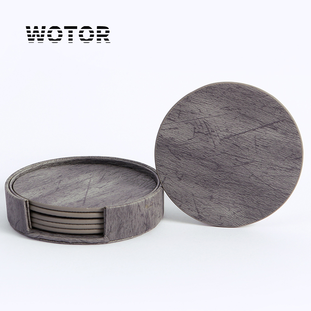 WOTOR 6 Buah/Lot Tatakan Gelas - Leatherwork Rings ulasan dan harga