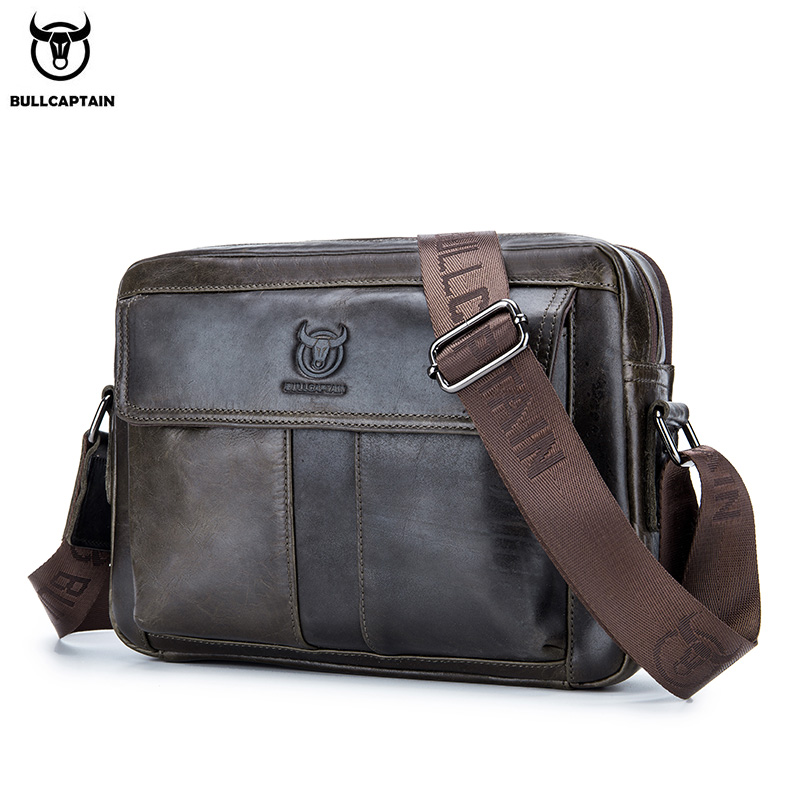 BULLCAPTAIN tas selempang pria - Leather Work Laptop Bag ulasan dan harga