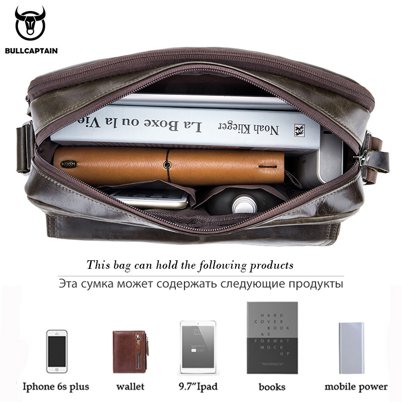 BULLCAPTAIN tas selempang pria - Leather Work Laptop Bag ulasan dan harga