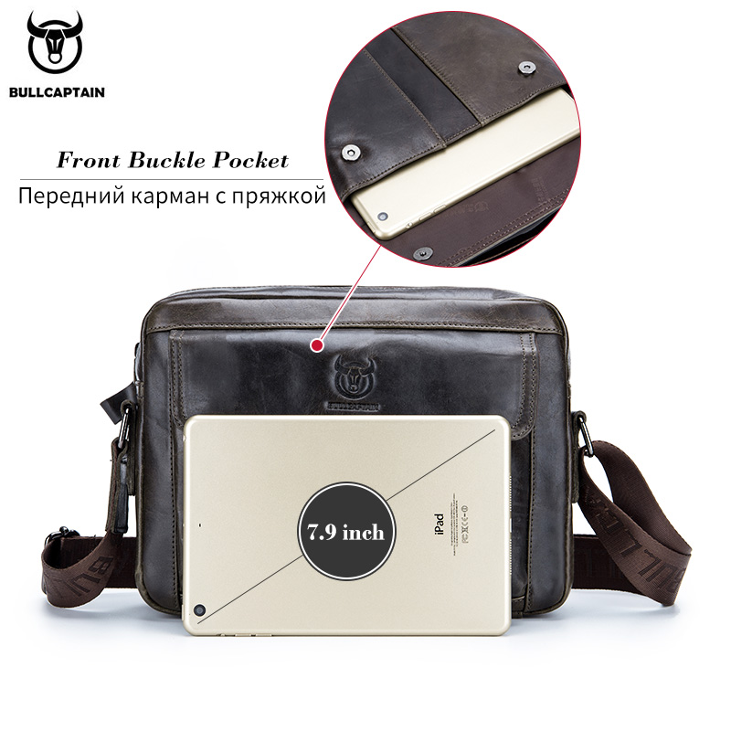 BULLCAPTAIN tas selempang pria - Leather Work Laptop Bag ulasan dan harga