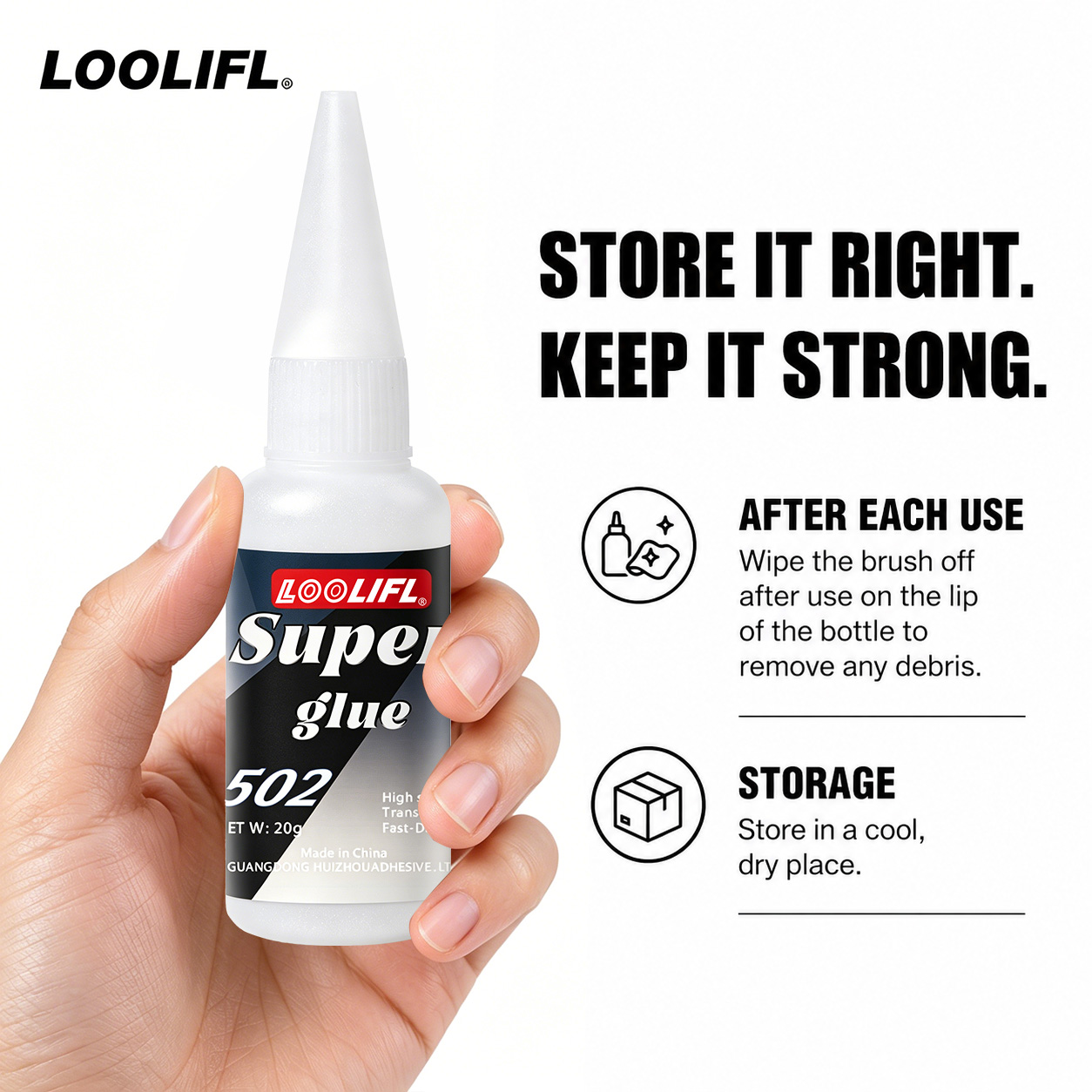 Loolifl-502-20Ml Perekat Cyano - Leather Works ulasan dan harga