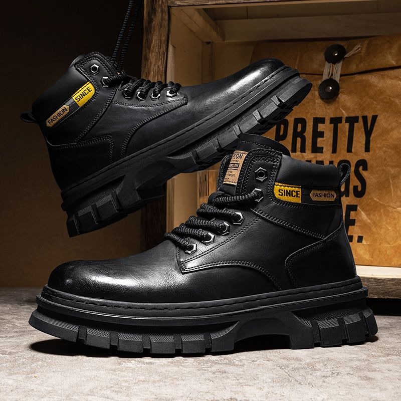 Sepatu Bot Pergelangan Kaki Pl - Leather Work Fabric ulasan dan harga