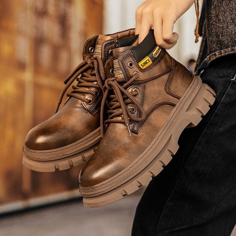 Sepatu Bot Pergelangan Kaki Pl - Leather Work Fabric ulasan dan harga