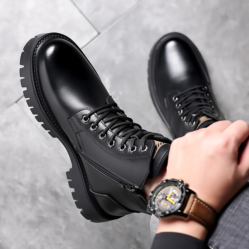 Sepatu Bot Kulit Asli Klasik P - Leather Work Fabric ulasan dan harga