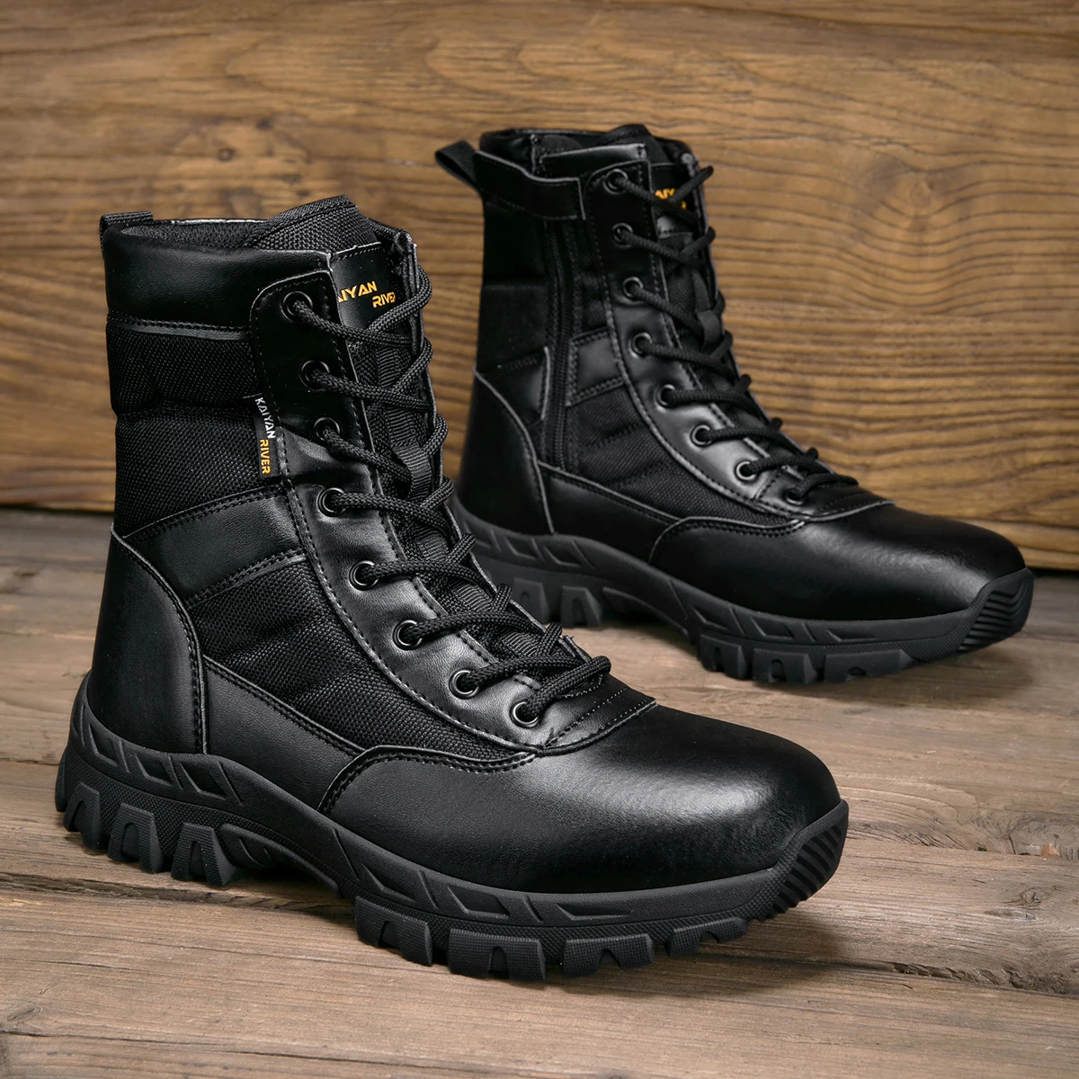 Sepatu Hiking Luar Ruangan Pri - Leather Work Fabric ulasan dan harga