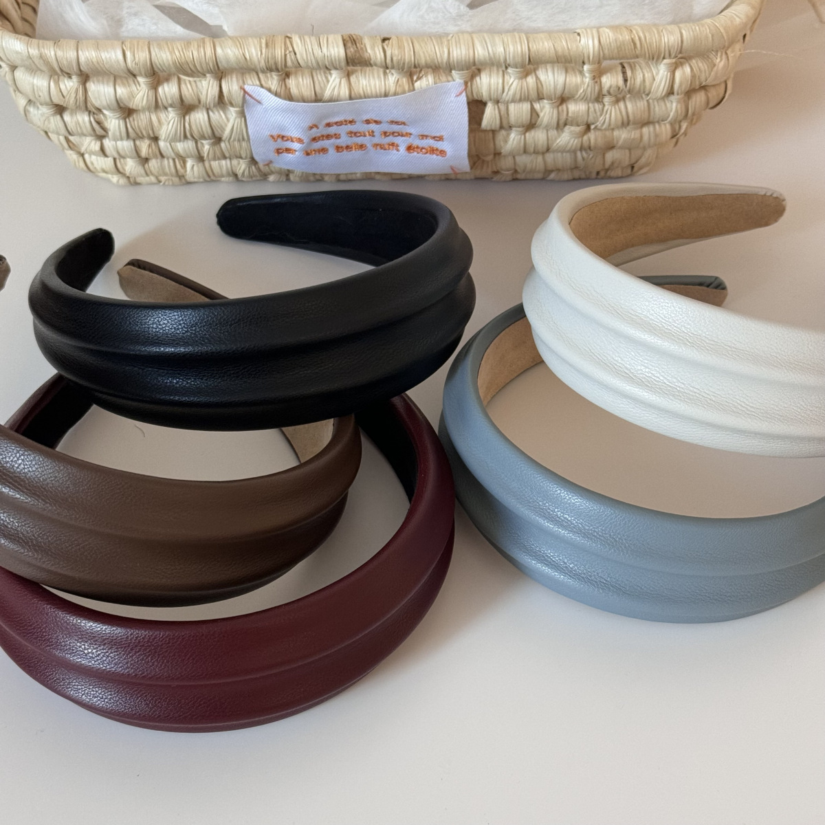 Headband Kulit PU Lebar untuk  - Leatherwork Rings ulasan dan harga