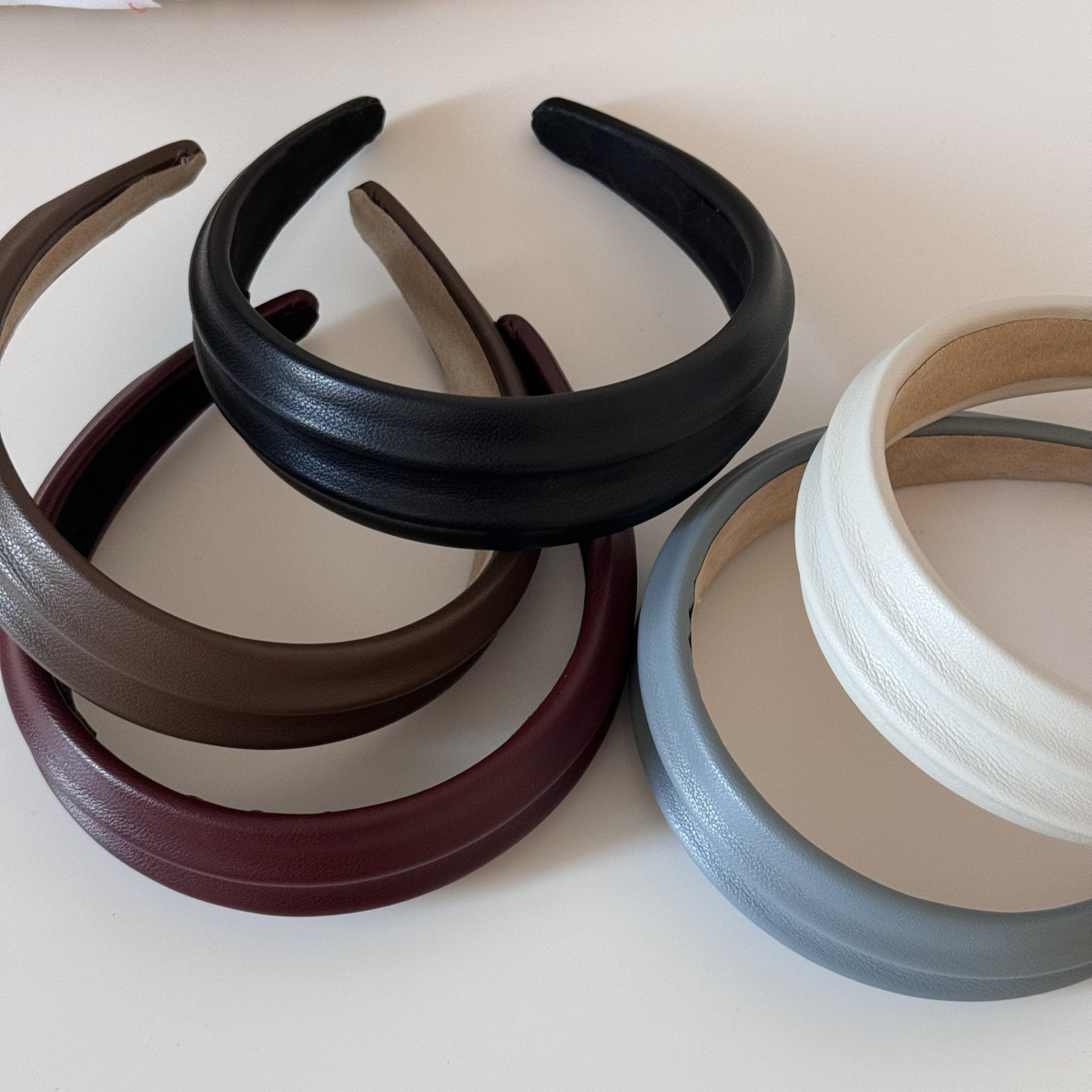 Headband Kulit PU Lebar untuk  - Leatherwork Rings ulasan dan harga