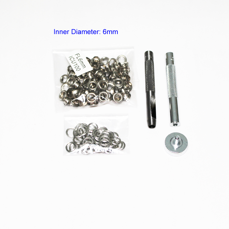 4 mm-14 mm 100 Set perak luban - Leatherwork Eyelets ulasan dan harga