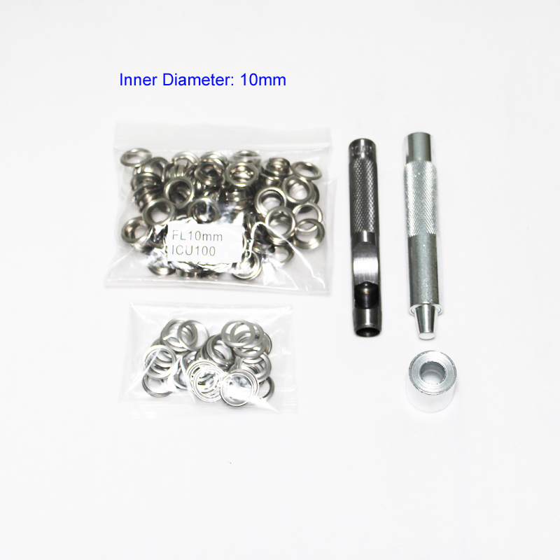 4 mm-14 mm 100 Set perak luban - Leatherwork Eyelets ulasan dan harga