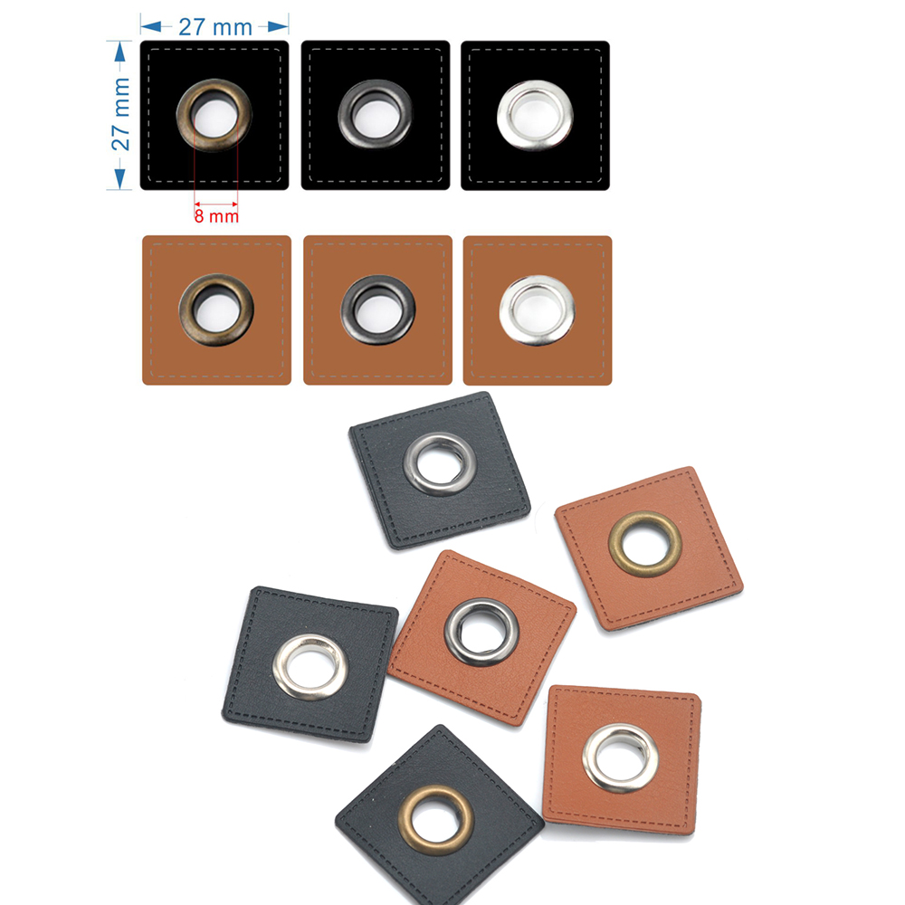 30 Buah/Lot 27/37Mm Persegi Hi - Leatherwork Eyelets ulasan dan harga
