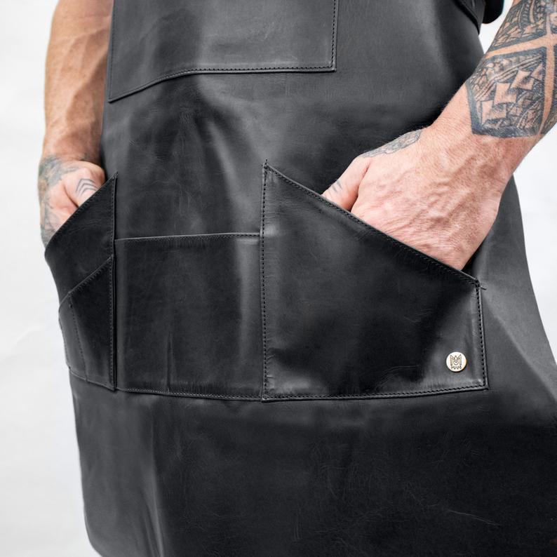 Apron kerja kasual kulit PU te - Leatherwork Tattoo ulasan dan harga