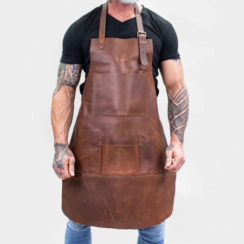 Apron kerja kasual kulit PU te - Leatherwork Tattoo ulasan dan harga