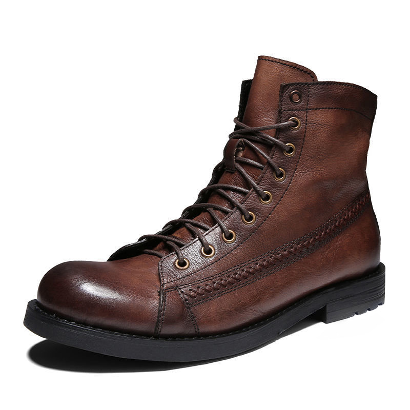 Sepatu Bot Pria Klasik Kulit B - Leather Work Fabric ulasan dan harga