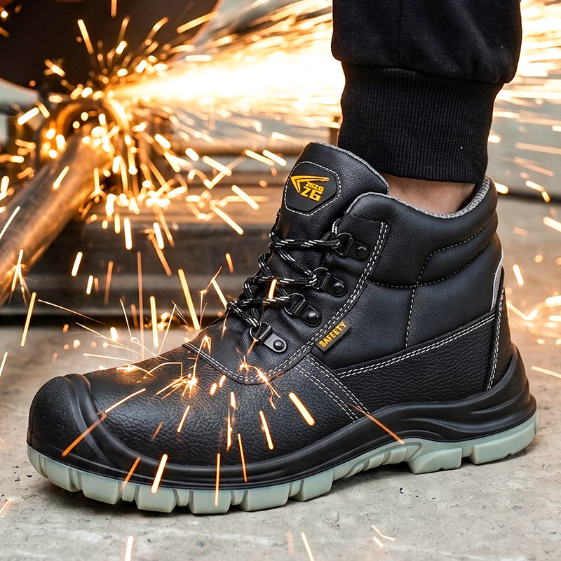 Sepatu Keselamatan Kerja Stand - Leather Work Fabric ulasan dan harga