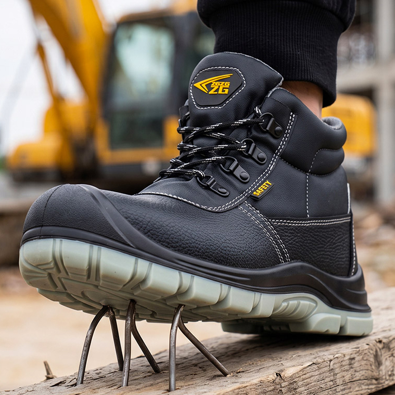 Sepatu Keselamatan Kerja Stand - Leather Work Fabric ulasan dan harga