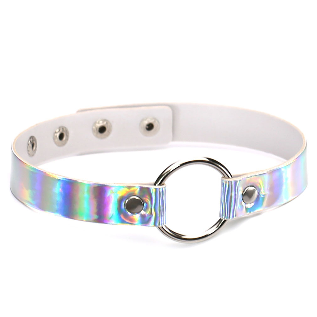 Kalung Choker Laser lingkaran  - Leatherwork Rings ulasan dan harga