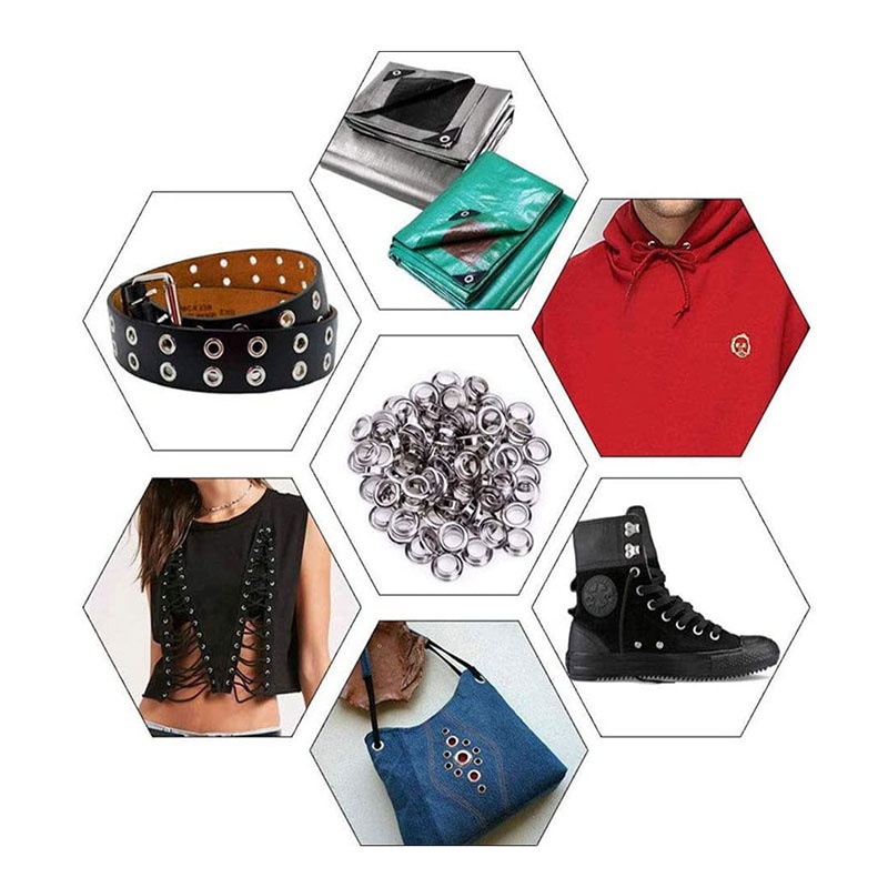 Kit Alat Tang Lubang dengan 50 - Leatherwork Eyelets ulasan dan harga