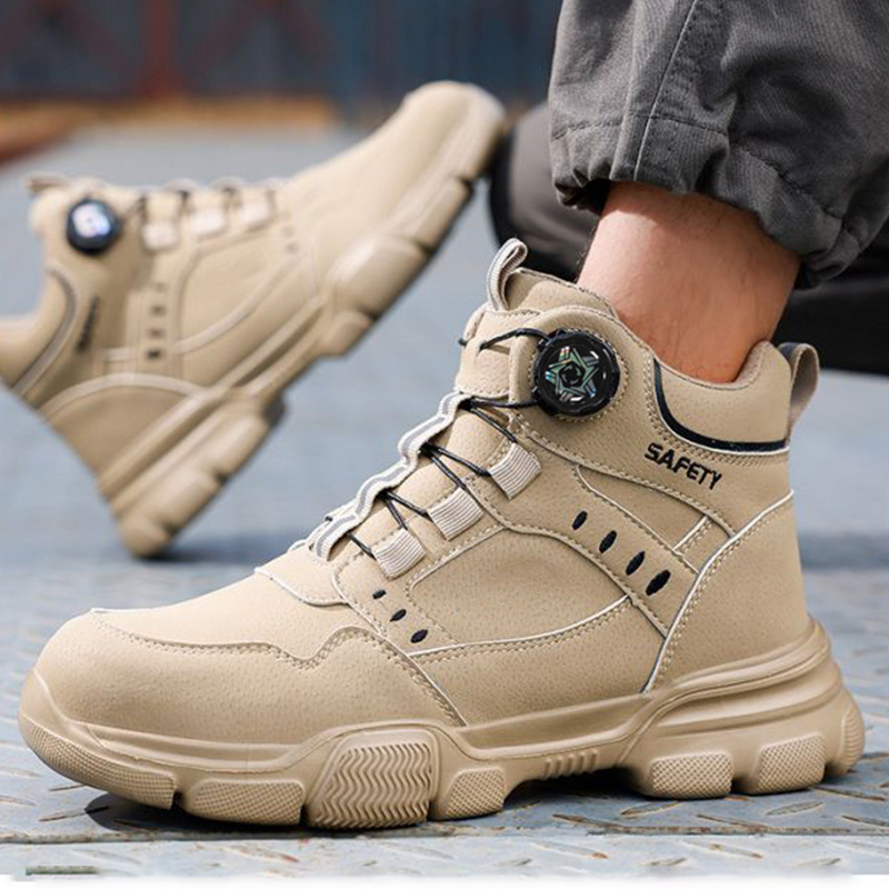 Sepatu Keselamatan Kulit Anti  - Leather Work Fabric ulasan dan harga