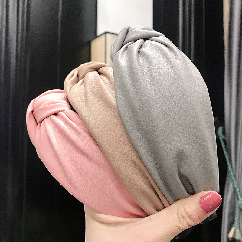 Bando ikat rambut warna polos  - Leatherwork Rings ulasan dan harga