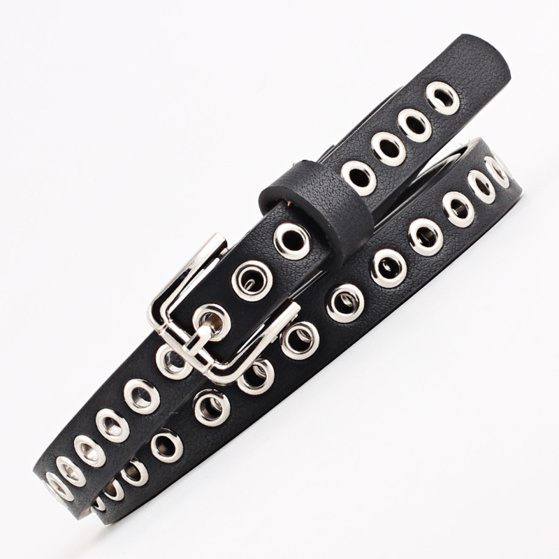 Sabuk Celana Wanita 1.4Cm Gesp - Leatherwork Eyelets ulasan dan harga