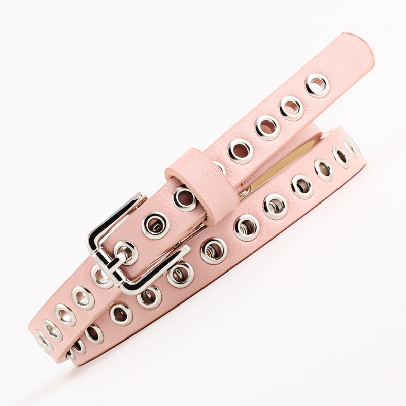 Sabuk Celana Wanita 1.4Cm Gesp - Leatherwork Eyelets ulasan dan harga